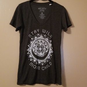 Dark Gray Moon Child Tee